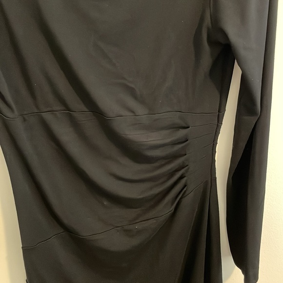 DVF | Black Long Sleeved Dress - Picture 3 of 6